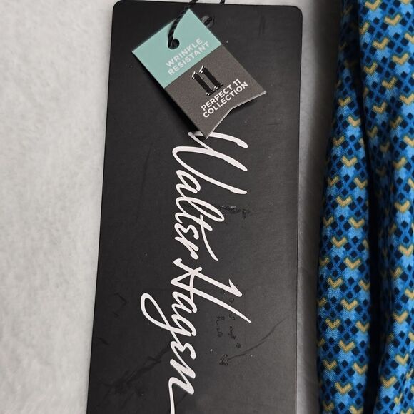 1242 NWT Walter Hagen Mens Micro Menswear Blue Performance 11 Shorts - Picture 8 of 9